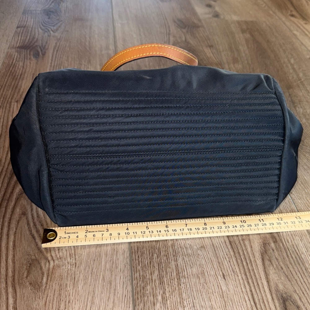 Dooney & Bourke Black with Brown Leather Trim Nylon shoulder tote bag - Picture 13 of 16